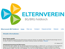 Tablet Screenshot of elternverein.bgfeldkirch.at